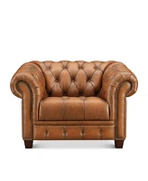 Hydeline York 50" Top Grain Leather Armchair