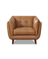 Hydeline Solana 43" Top Grain Leather Armchair