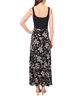 Vince Camuto Women's Printed Pull-On Maxi Skirt