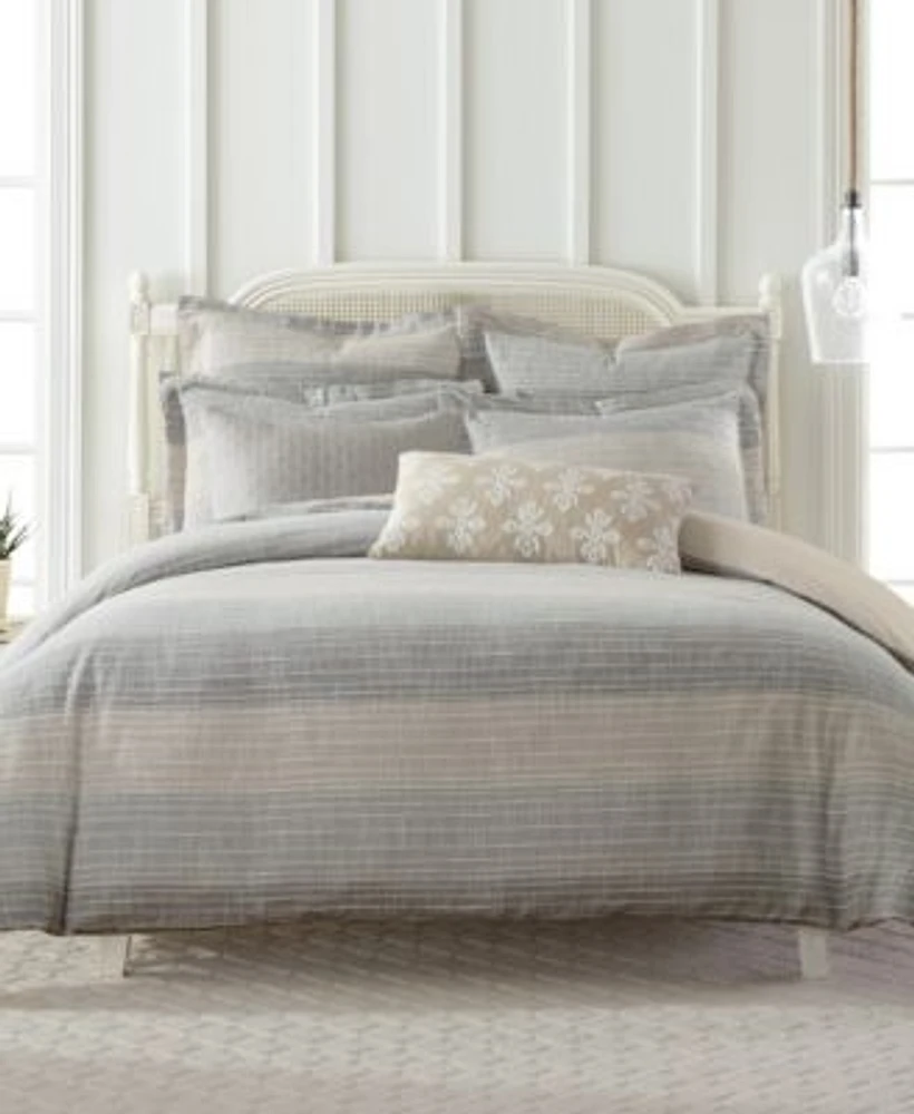 Levtex Sand Stripes Textured 3 Pc. Comforter Sets