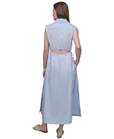 Dkny Jeans Women's Back-Cut-Out Sleeveless Maxi Dress - L3X