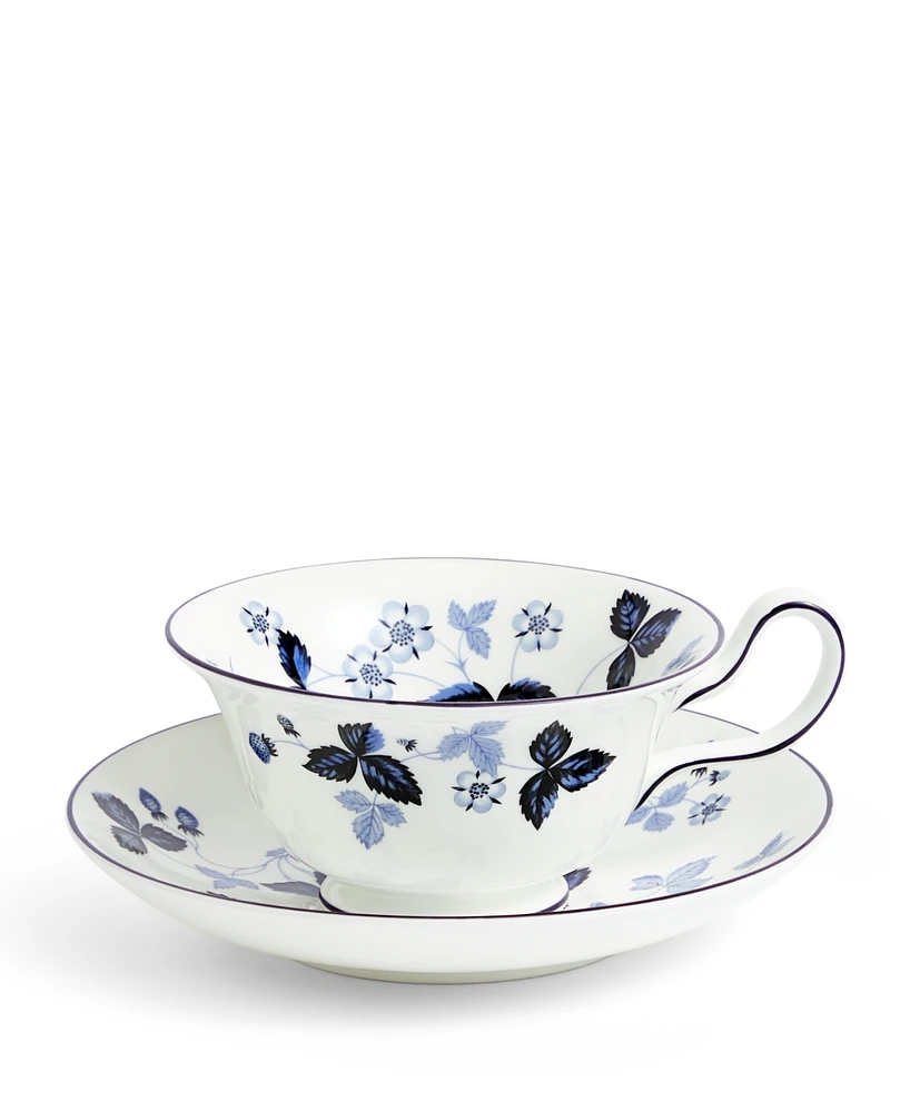 Wedgwood Wild Strawberry Teacup and Saucer Set