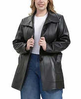 Bgsd Plus Erika Leather Coat