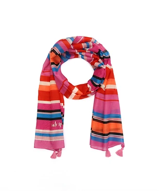 Kate Spade New York Women's Sunny Stripe Oblong Scarf