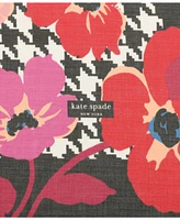 Kate Spade New York Women's Houndstooth Poppies Modal Square Scarf