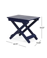 Outdoor Folding Wooden Side Table