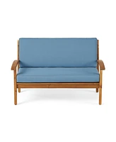 Peyton Wooden loveseat and Coffee Table Set