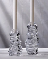 Nude Glass Eos Short Candle Holder