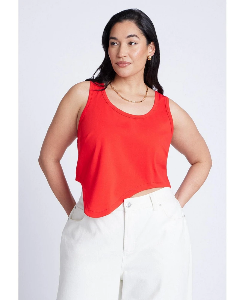 Eloquii Plus Asym Hem Tank