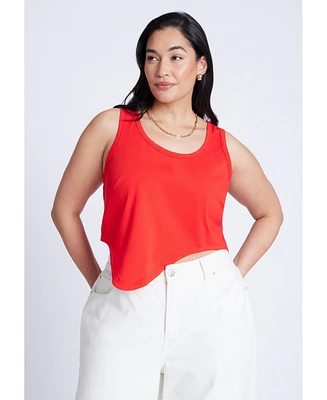 Eloquii Plus Asym Hem Tank