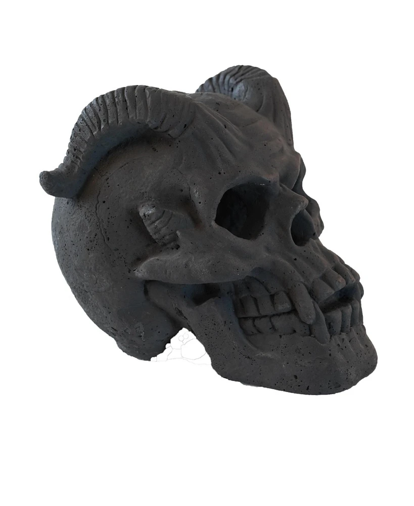 Fireproof Imitated Human Fire Pit Skulls Garden Statue, Halloween Decor
