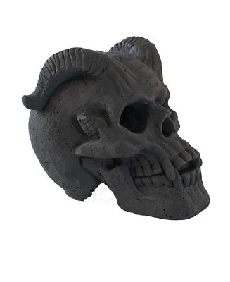 Fireproof Imitated Human Fire Pit Skulls Garden Statue, Halloween Decor