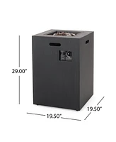 19.5Inch Outdoor 30,000 Btu Propane Fire Pit,Tank Inside,for patio,backyard,or garden