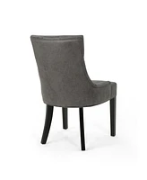 Diamond Stitch Slate Dining Chairs