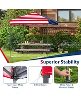 6.6 x 6.6 Feet Outdoor Pop-up Canopy Tent with Upf 50+ Sun Protection