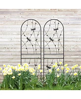 Pack 71" Metal Garden Trellis