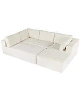 Modern Large Modular Sectional Sofa for Living Room, Bedroom, Salon