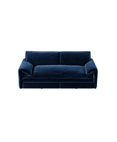 66" Queen Pull Out Sofa Bed - 3-in-1 Velvet Sleeper Loveseat