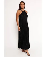 Petal and Pup Women's Melody Plisse Halter Maxi Dress