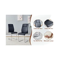Pandora Sintered Stone Dining Set - Table & 6 Black Chairs