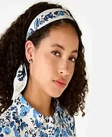 Kate Spade New York Women's Peacock Floral Skinny Scarf