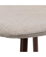 Wheat Fabric Dining Chairs - Set of 2