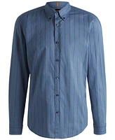 Boss by Hugo Men's Printed Cotton Poplin Dress Shirt