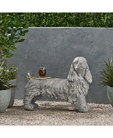 Dog Statue Bench - Garden Accent Seating