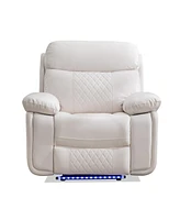Power recliner with Led Strip White color