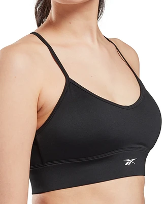 Reebok Women's Id Train Tri-Back Mid-Impact Sports Bra