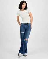 Levis Womens Classic Hayes Tee 94 Cotton Baggy Fit Bootcut Jeans Exclusively At Macys