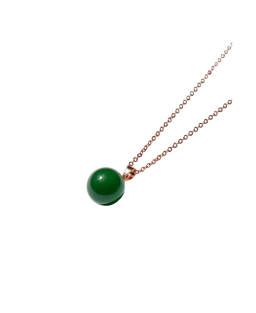 Greene — Green Jade Pendant Necklace