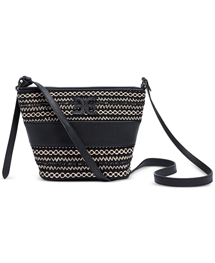 Sam Edelman Khiara Leather Espadrille Fan Crossbody Bag