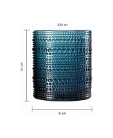 The Wine Savant Khen Art Deco Hobnail Glasses, Set of 4