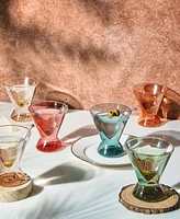 The Wine Savant Khen Classic Stemless Martini Glasses, Set of 6