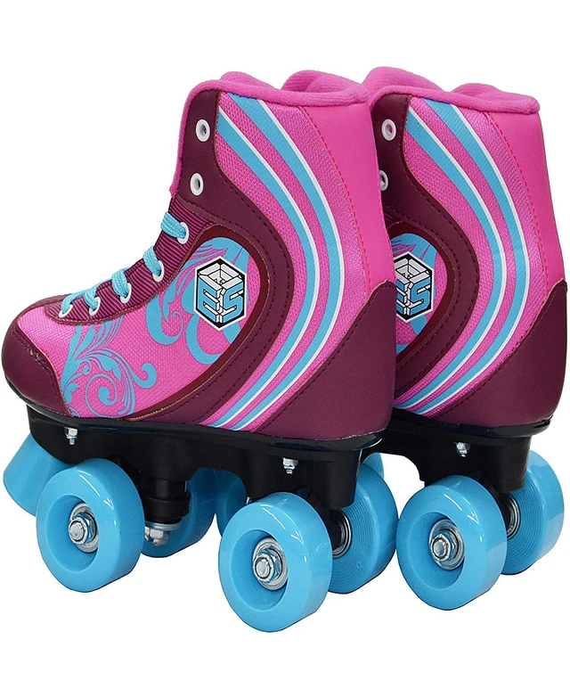 Epic Allure LED Light-Up Roller Skates For Kids & Youth – Glowing Wheels, Rainbow Laces & Pom-Poms!
