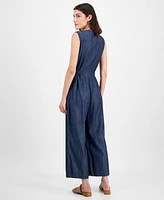 Tommy Hilfiger Women's Belted Zip-Front Jumpsuit