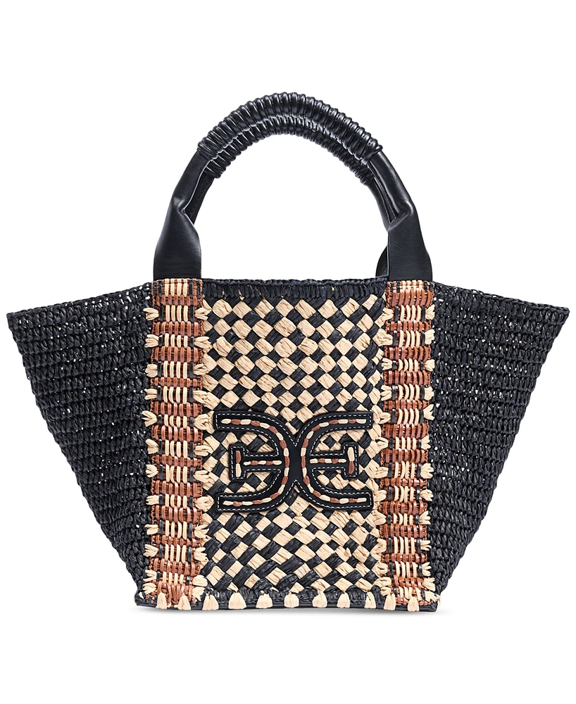 Sam Edelman Marley Raffia Collapsible Large Tote
