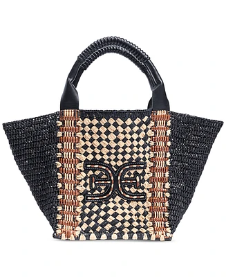Sam Edelman Marley Raffia Collapsible Large Tote