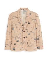 Scotch & Soda Big Boys Printed Blazer