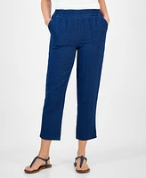 Style & Co Petite Tapered-Leg Pull-On Jeans, Exclusively at Macy's