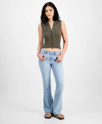 Ultra Flirt Juniors Sweater Vest Celebrity Pink Bootcut Jeans