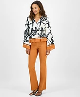 I.n.c. International Concepts Petite Printed Peplum Top