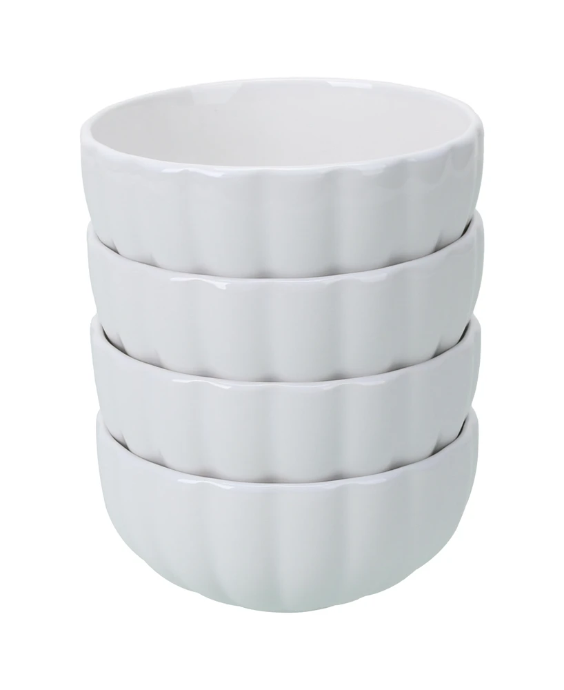 Bia Cordon Bleu Petal 4-Pc. Cereal Bowls Set, Service for 4