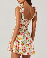 Astr the Label Women's Tinesha Cotton Shoulder-Tie Dress