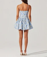 Astr the Label Women's Larissa Bubble-Hem Mini Dress