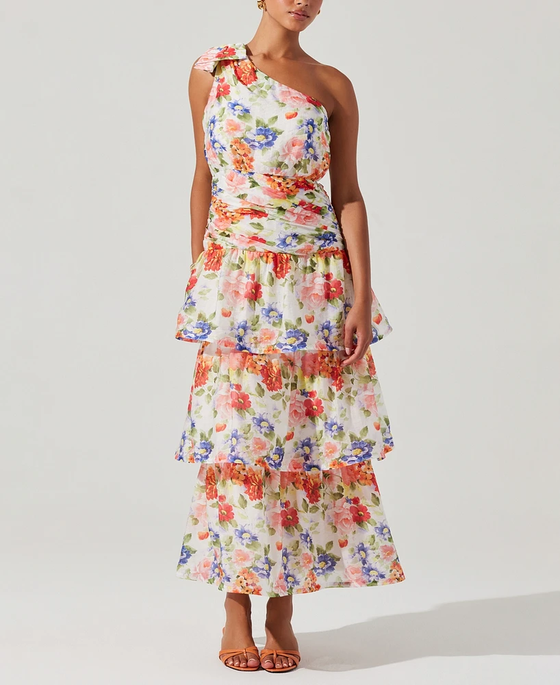 Astr the Label Women's Natali One-Shoulder Maxi Dress