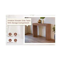Dark Wood Bar Table with Drawers: Both Stylish and Functional