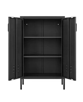 Suitable for steel storage cabinets in living rooms, kitchens, and bedrooms, 2 door miscellaneous storage cabinet, garage tool storage cabinet, and of