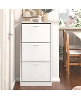 Modern Shoe Cabinet: Upscale 3-Drawer Design